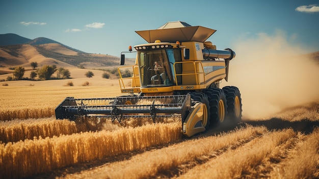 tractor working on fieldgenerative ai