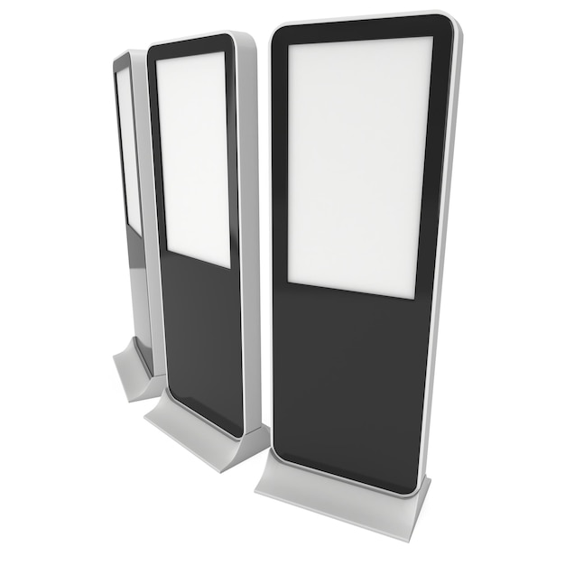 Trade show booth LCD kiosk stand