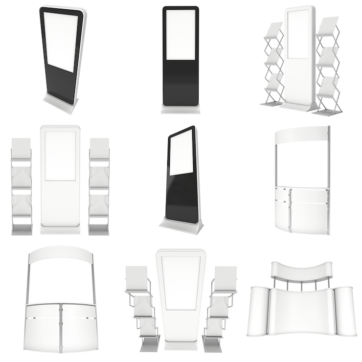 Фотография набор выставочных стендов floor stands collection