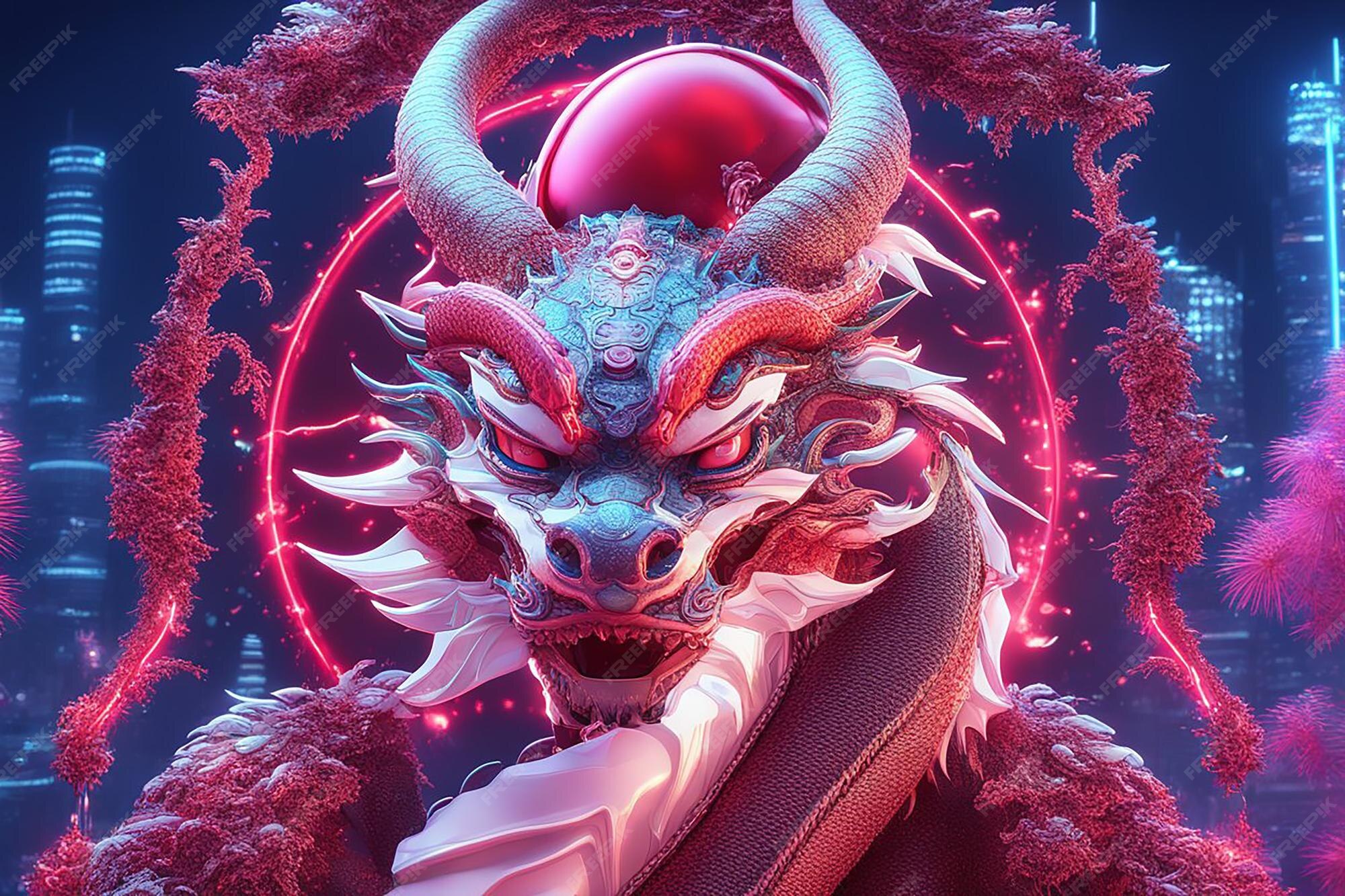 Premium AI Image Traditional 3d chinese dragon illustration Banner
