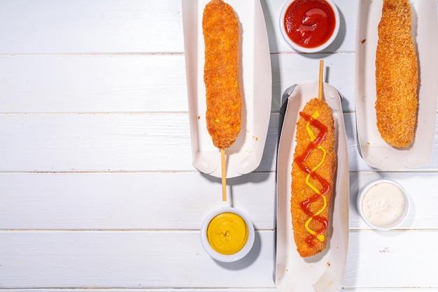 Traditional american mexican corn dog