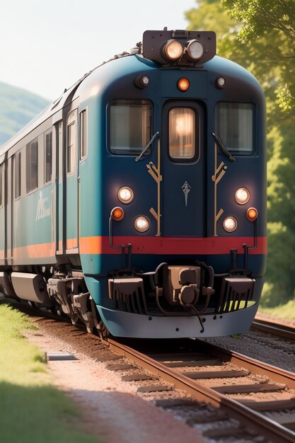 Tradizionale trasporto ferroviario antico fotografia di viaggio sfondo carta da parati locomotiva