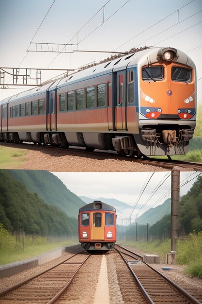 Foto tradizionale trasporto ferroviario antico fotografia di viaggio sfondo carta da parati locomotiva