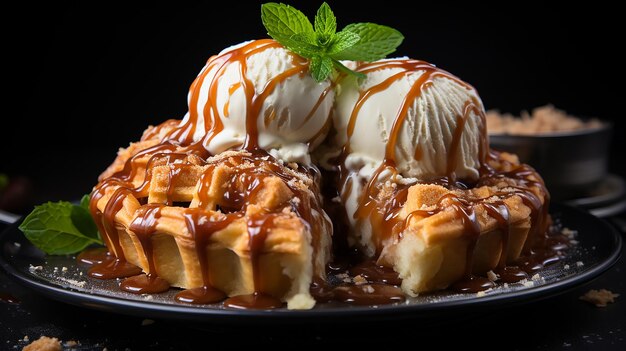 traditional_apple_pie_with_ice_cream_on_a_black_back