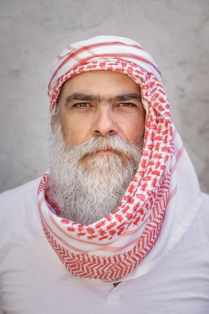 Traditional arab man portrait