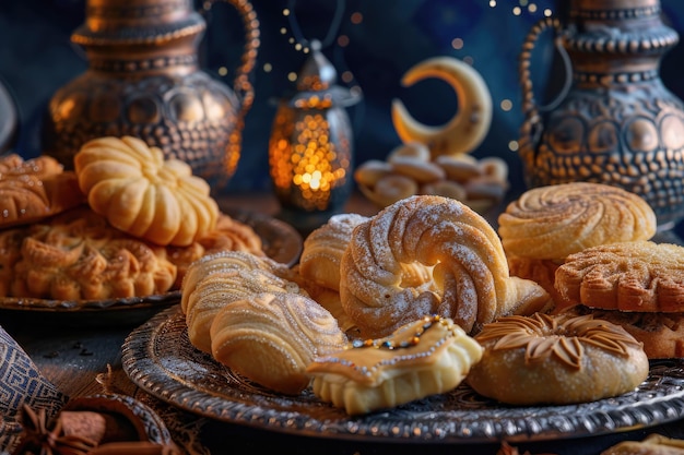 Traditional Arabic cookies and sweets for Eid and Ramadan