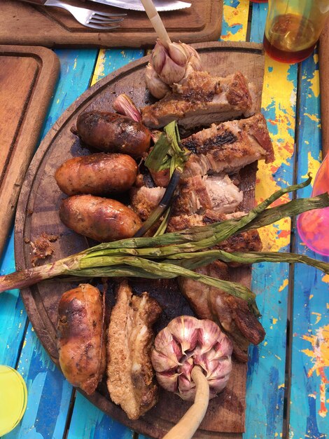 Photo traditional argentinian asado