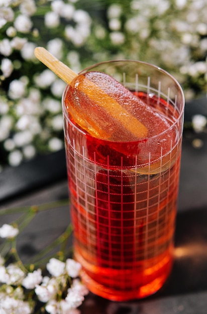 Traditional asia cold drink Fruit and herbal cold drink