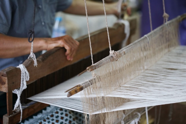 Traditional Asia loom detail