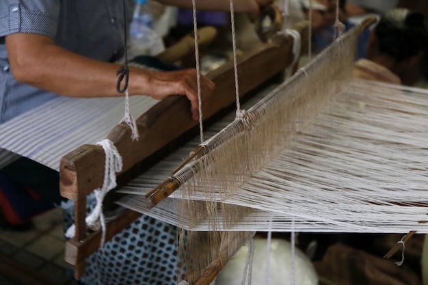 Traditional Asia loom detail