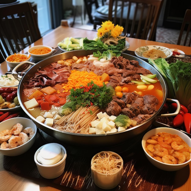 Traditional Asian Hot Pot Eats