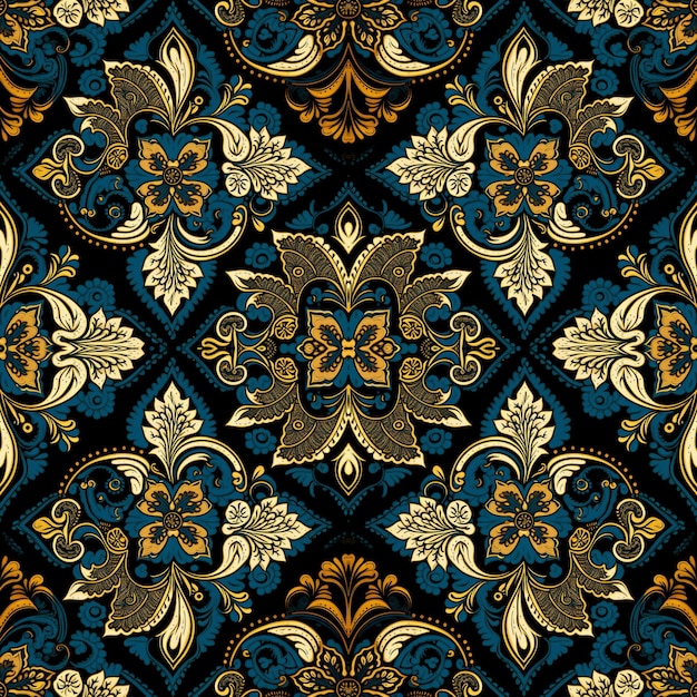 Traditional batik seamless pattern