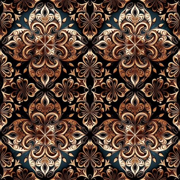 Traditional batik seamless pattern