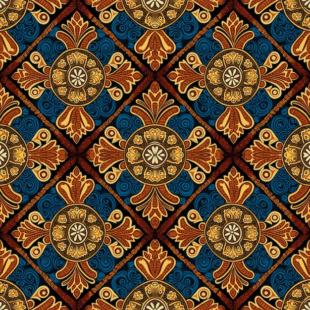 Traditional batik seamless pattern