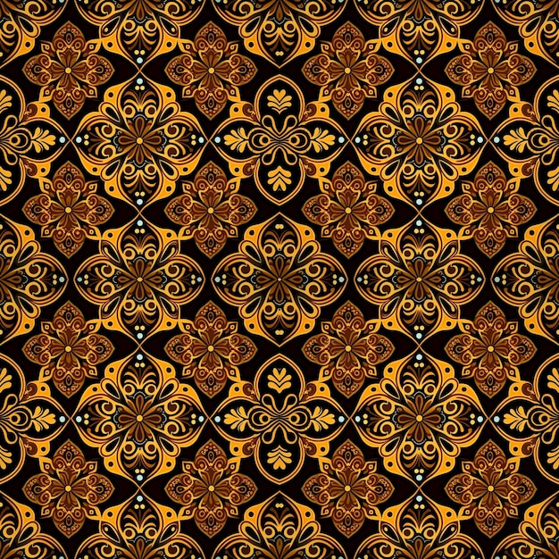 Traditional batik seamless pattern