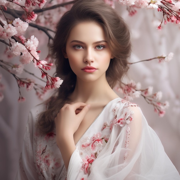 Traditional Beauty Digital Portrait Style