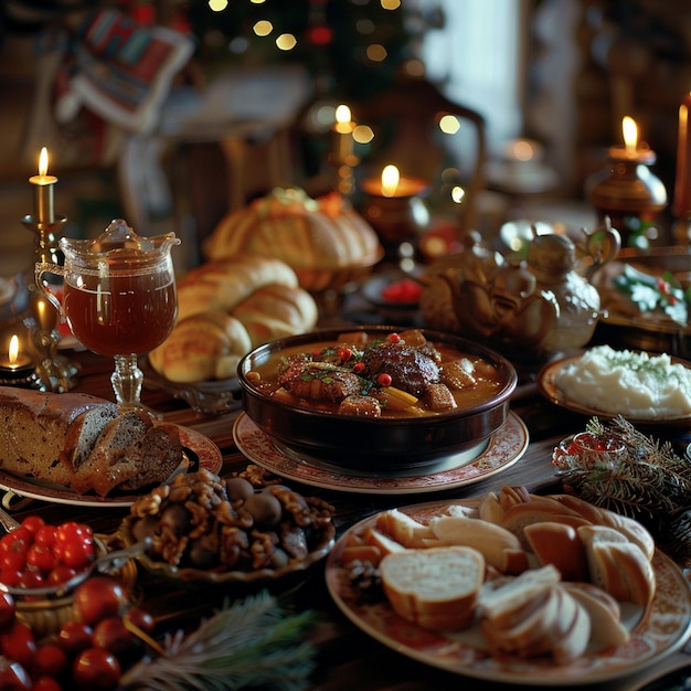 Фото Традиционное белорусское празднование рождественского ужина