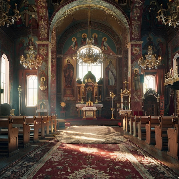 Traditional Belarusian Orthodox Easter Church Service