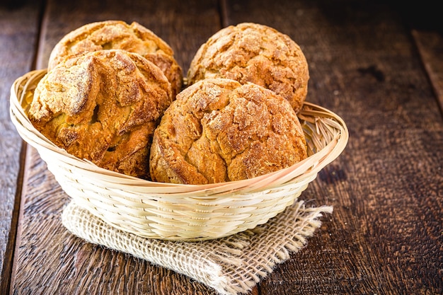 Traditional Brazilian biscuit called "Corn bread"