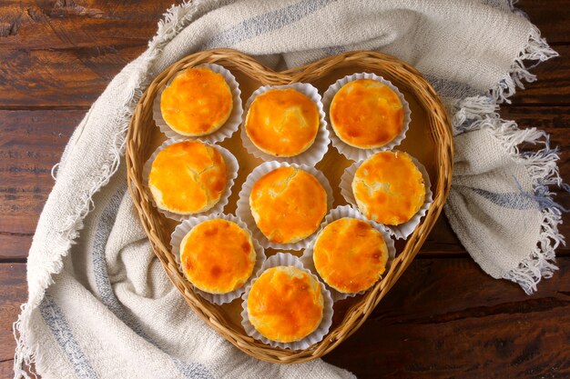 Traditional Brazilian snack on a basket