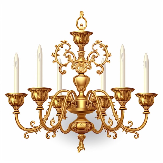 Photo traditional candlemas chandelier