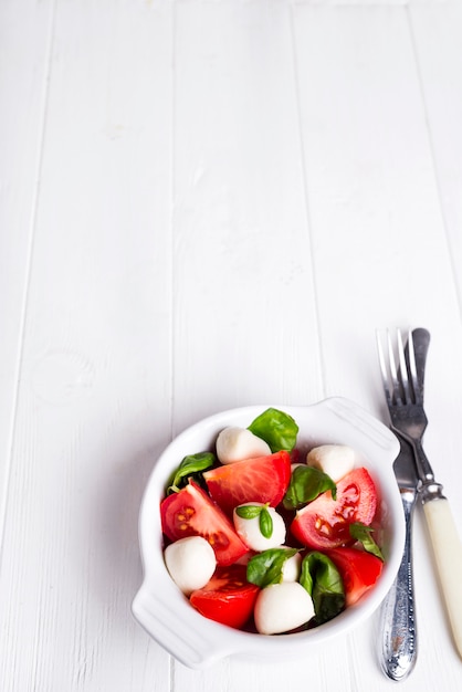 Traditional caprese salad