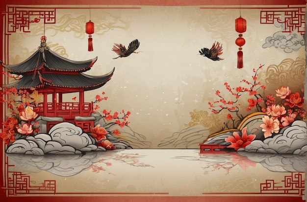 Traditional Chinese Architecture and Lanterns