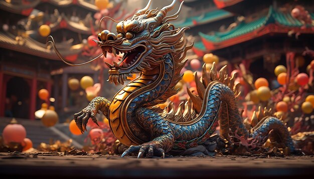 In traditional Chinese culture the dragon symbolizes power and auspiciousness