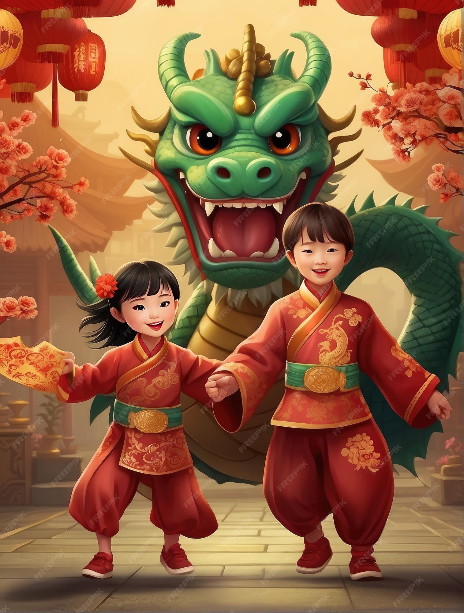 Premium Photo Traditional Chinese Dragon On Festive 2024 New Year Premium Photo Traditional Chinese Dragon On Festive 2024 New Year