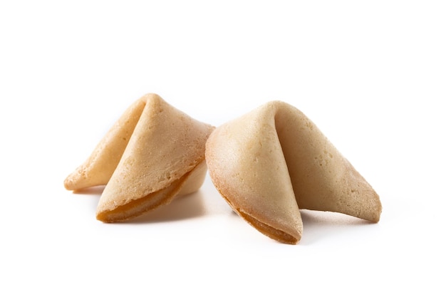 白い背景に分離された伝統的な中国のフォーチュン クッキー パターン