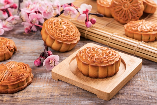 Traditional chinese mooncakes