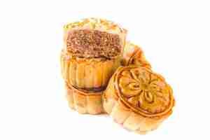 Photo traditional chinese mooncakes