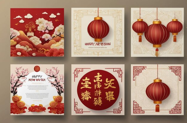 Traditional Chinese New Year Themed Composition