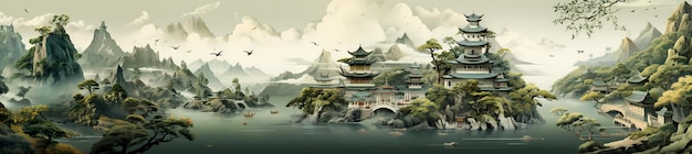 traditional chinese paintingoriental background