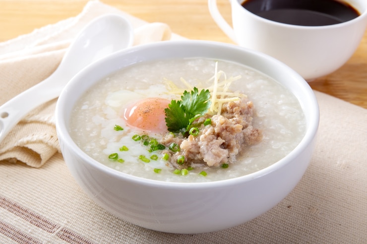 Premium Photo | Traditional chinese porridge rice gruel in bowl