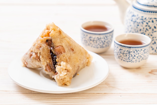 Traditional Chinese sticky rice dumplings