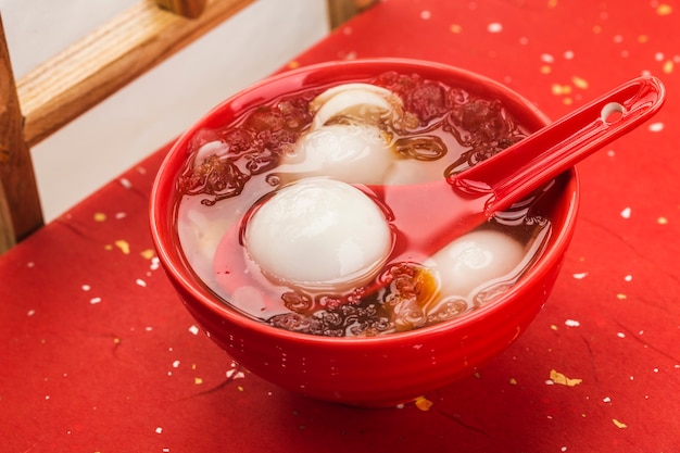 Traditional chinese sweet rice ball