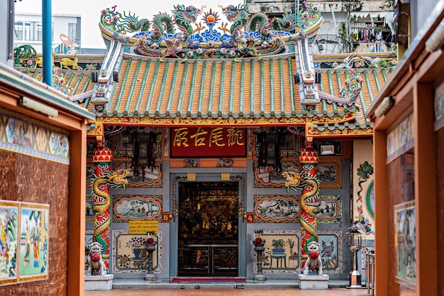 Traditional Chinese temple in Bangkok Chinatown, Thailand