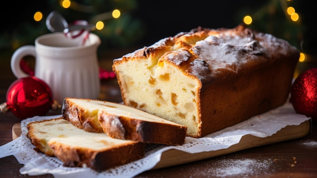 Traditional christmas swiss pear bread