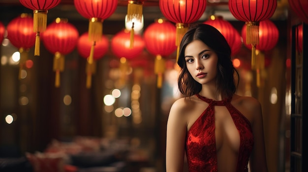 伝統的な服装と表情的な顔は,中国の女性の文化的本質を捉えています.