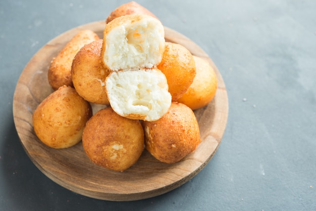 Traditional Colombian buñuelo - Deep Fried Cheese Bread