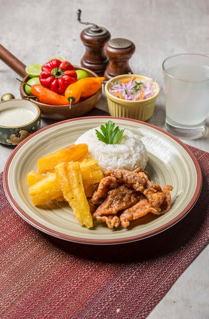 Traditional comfort food peruvian cuisine gastronomy