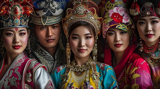 Traditional Costumes From Around The World background