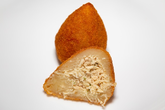 Traditional Coxinha of chickenTypic Brazilian snack