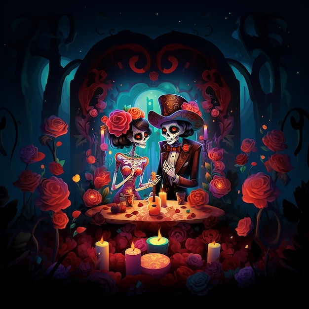 Traditional Day of the Dead Background