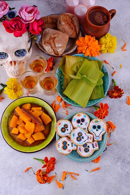 Traditional day of the dead food