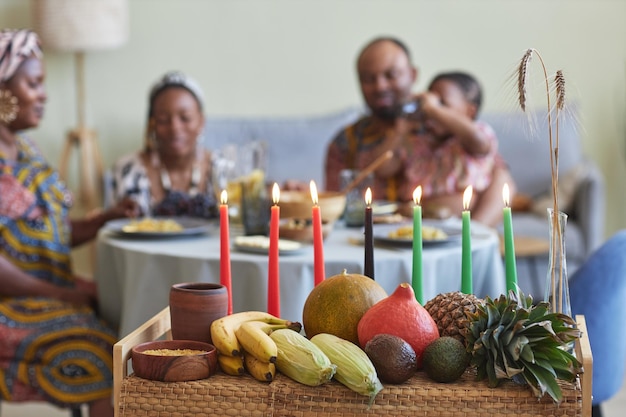 Photo traditional decoration for kwanzaa celebration