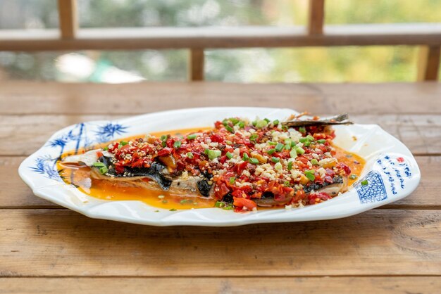 Traditional delicious Chinese fried dishes