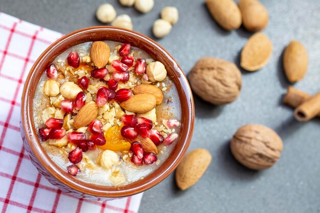 Traditional delicious Turkish dessert; Ashura (Asure)