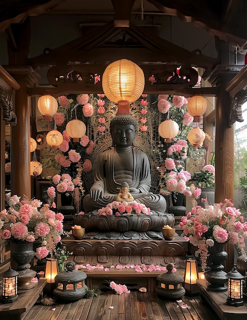 Foto piatti e dolci tradizionali che vengono preparati e distribuiti a vesak in onore della nascita, dell'illuminazione e della morte di buddha